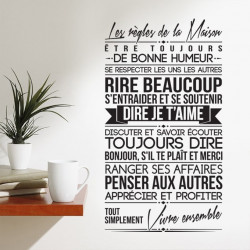 Sticker les règles de la maison