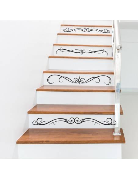 Kit 4 stickers contremarches d'escaliers