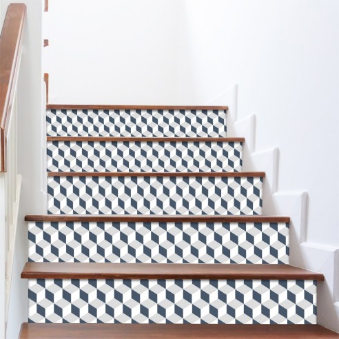 Kit 5 stickers effet 3d trompe l'oeil