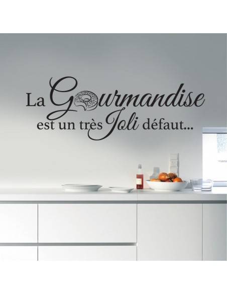 Sticker la gourmandise est un très joli défaut