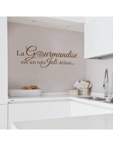 Sticker la gourmandise est un très joli défaut