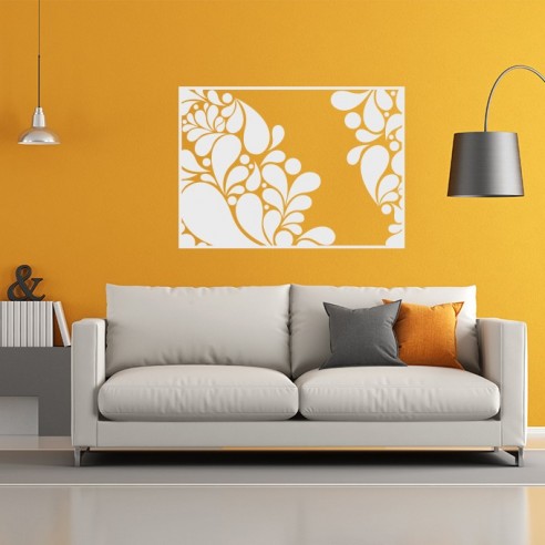 Sticker style encadré design