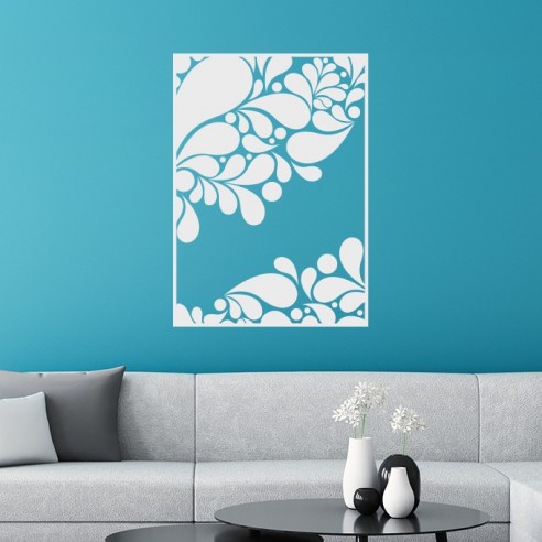 Sticker style encadré design