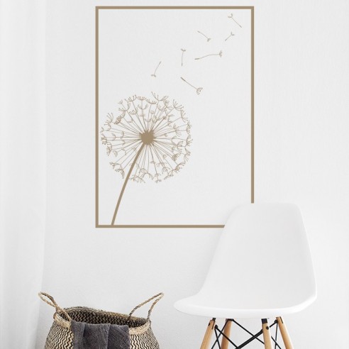 Sticker Mural Pissenlit Stickers Muraux Encadres Decoration Murale