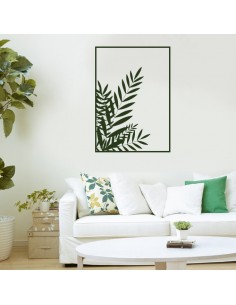 Sticker mural plante encadré 2