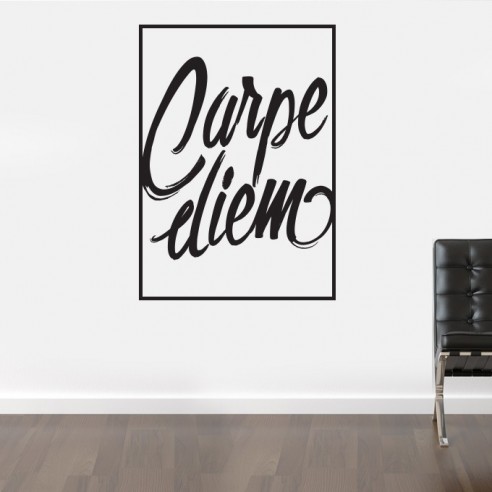 Sticker mural carpe diem