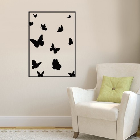 Sticker mural papillons