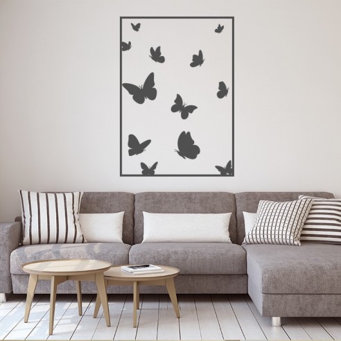Sticker mural papillons