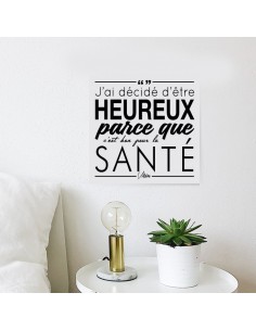 Tableau j'ai décidé d'être heureux