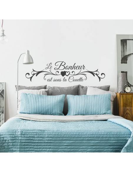 Sticker bonheur est sous la couette