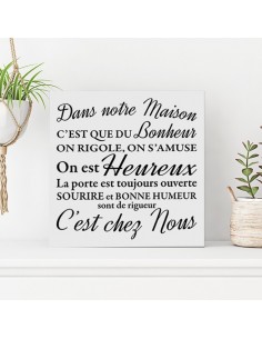 Tableau dans notre maison