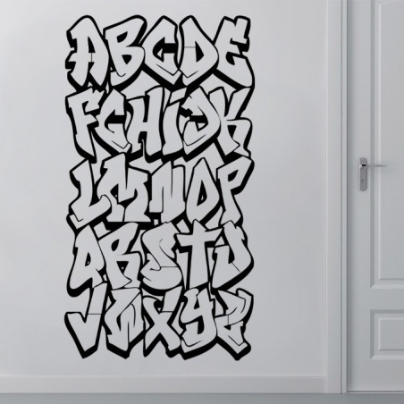 stickers graffiti alphabet