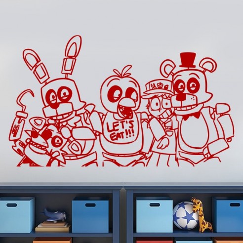 Sticker personnages fnaf