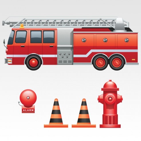 Kit stickers pompier