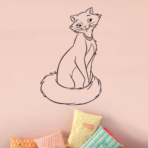 Sticker mural maman les aristochats