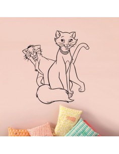 Sticker papa maman les aristochats