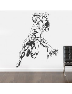 Sticker mural black panther 2