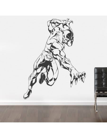 Sticker mural black panther