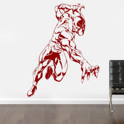 Sticker mural black panther