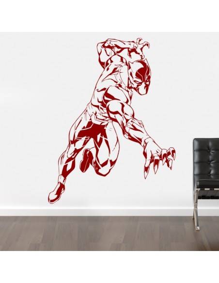 Sticker mural black panther