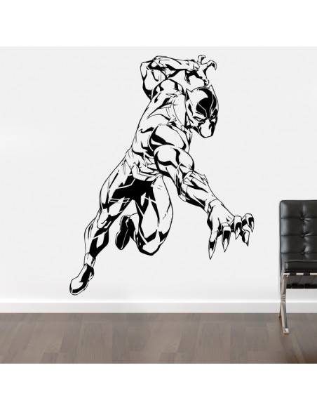 Sticker mural black panther