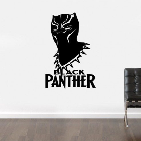 Sticker mural black panther