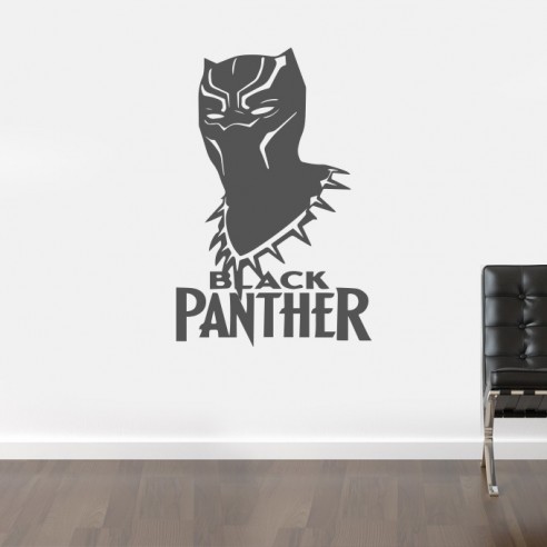 Sticker mural black panther
