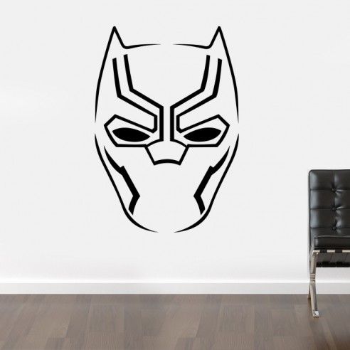 Sticker mural black panther