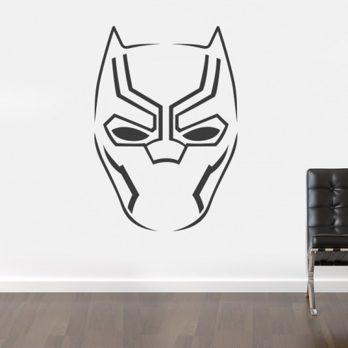 Sticker mural black panther