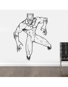 Sticker black panther 2