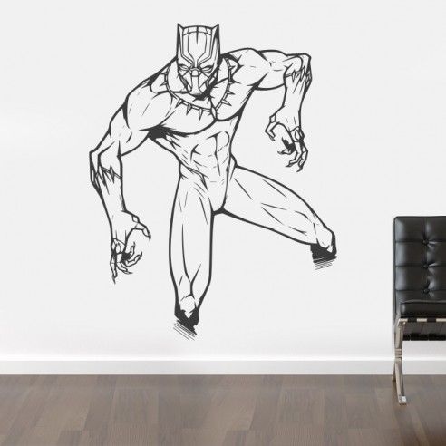Sticker black panther