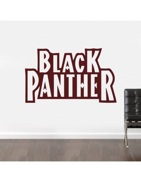 Sticker mural logo black panther