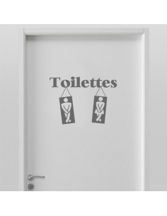 Sticker porte de toilettes 2