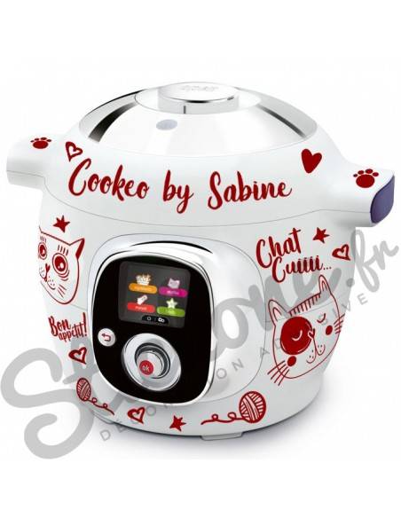 Stickers cookeo chat avec prénom