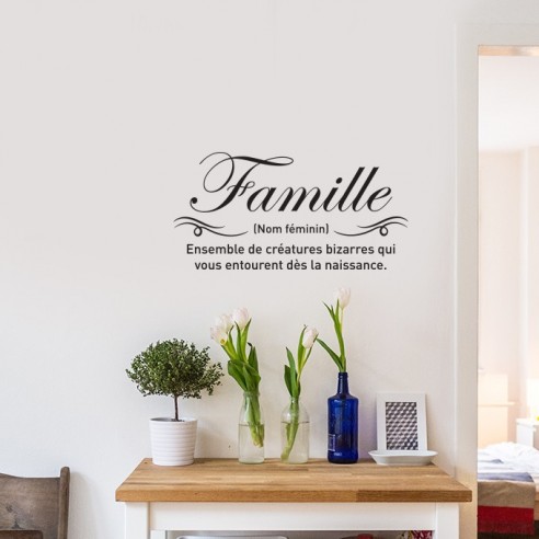 Sticker citation famille