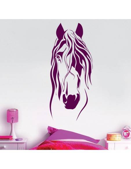 Sticker mural cheval