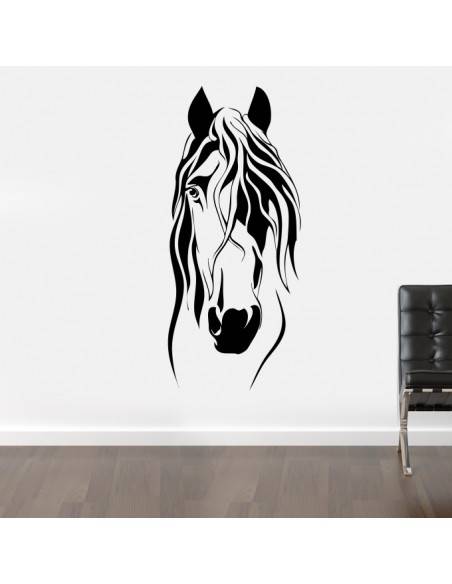 Sticker mural cheval