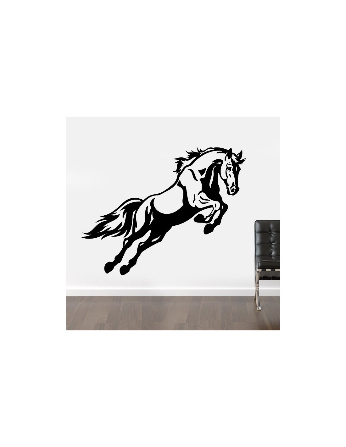 sticker et autocollant mural Déco Saut d'obstacle cheval CSO