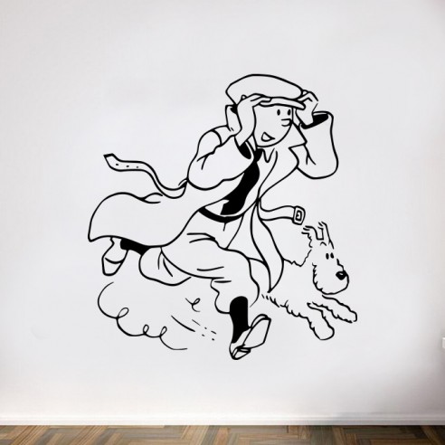 Sticker tintin et milou