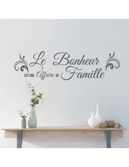 Sticker le bonheur est une affaire de famille
