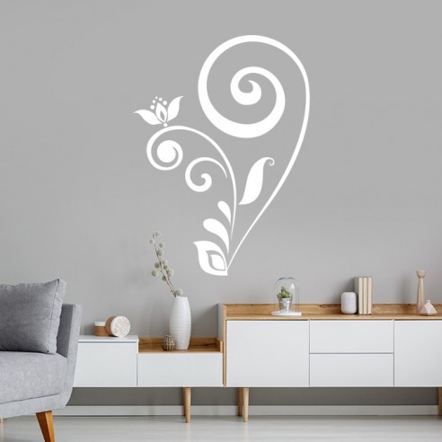 sticker motif floral