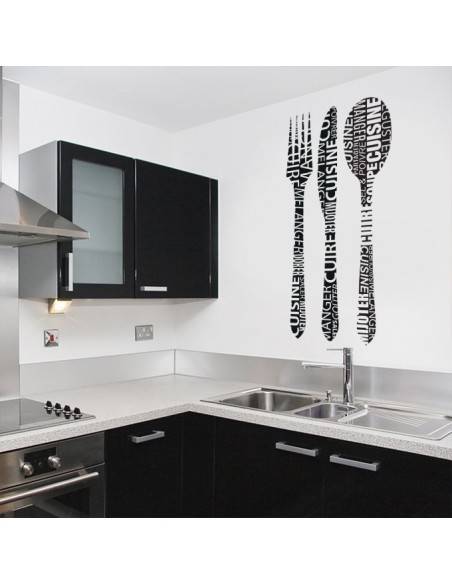Sticker fourchette, couteau et cuillère