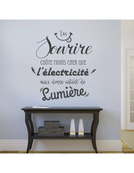 Sticker citation un sourire