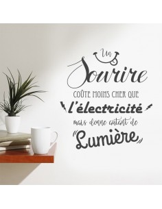 Sticker citation un sourire 2