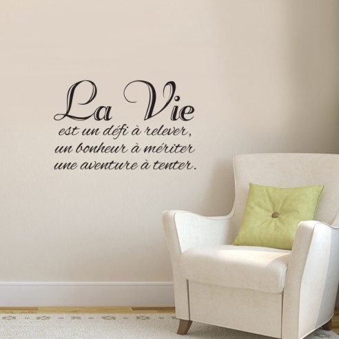 Sticker citation vie