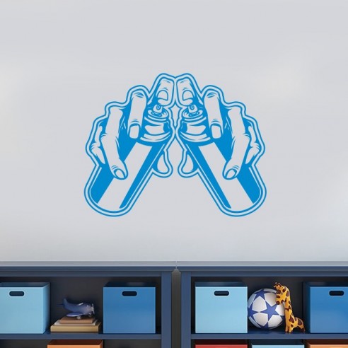 Sticker bombe de peinture graffiti