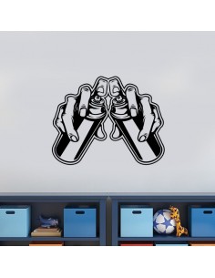 Sticker bombe de peinture graffiti