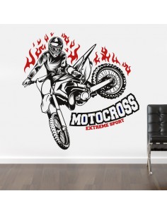 Sticker extreme sport motocross 2
