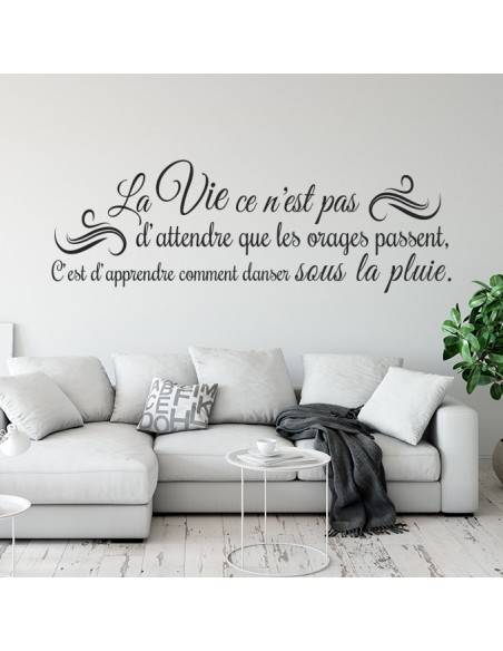 Sticker citation la vie