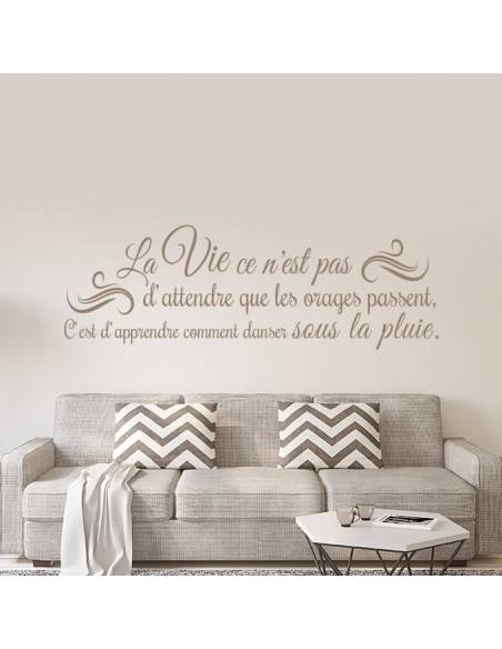 Sticker citation la vie